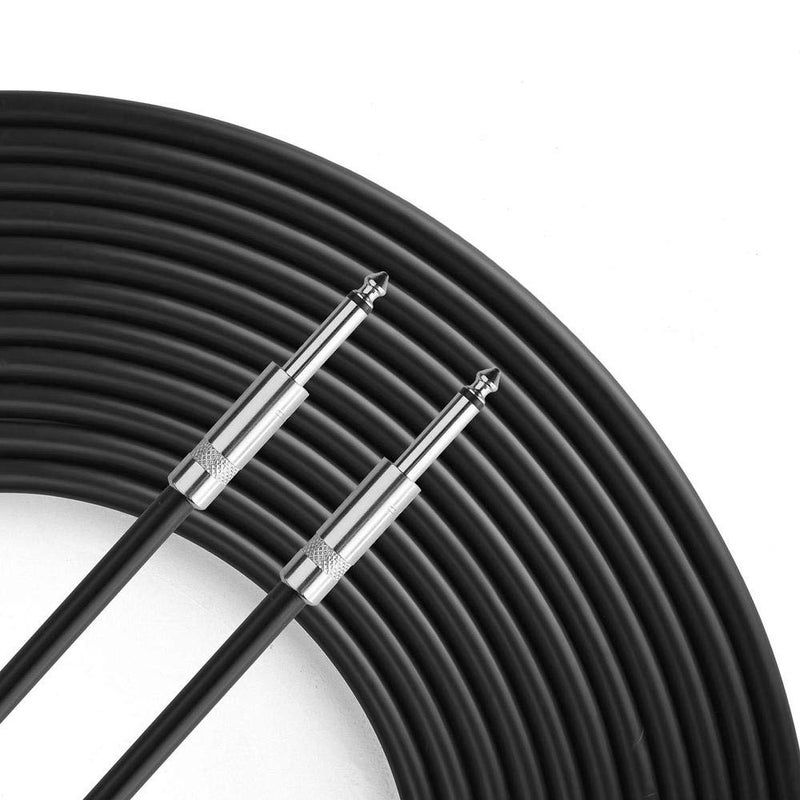 Yoico Pro 50 Feet 12AWG 1/4" to 1/4" Speaker Cable - Heavy Duty 50ft 12 Gauge Speaker Wire Cord for Audio Amplifier - Single